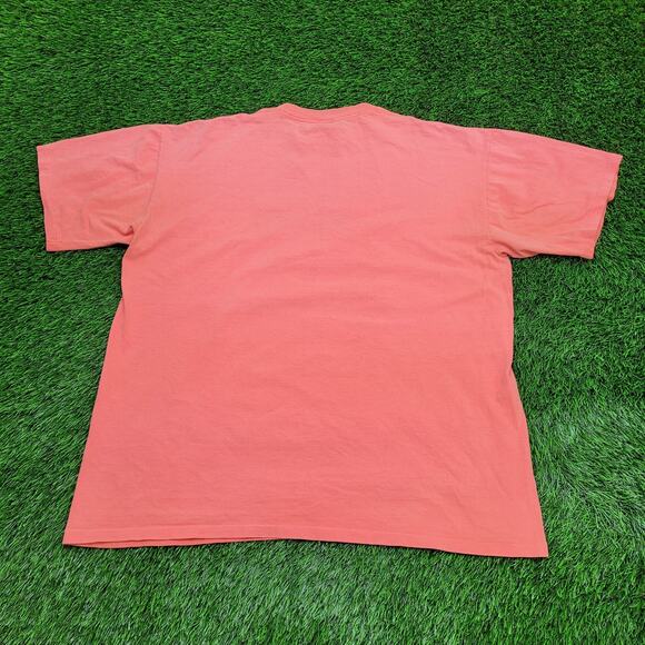 Vintage 80s Disney Mickey-Mouse Shirt XL 26x29 Salmon-Pink - Picture 2 of 15